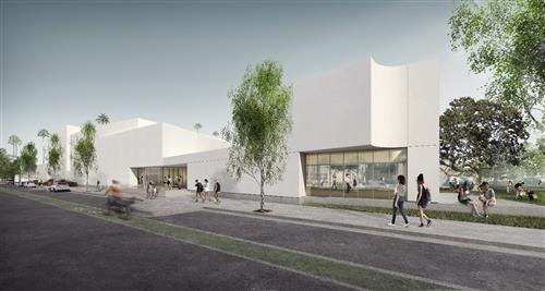 John Adams Middle School PAC and Rehearsal area rendering